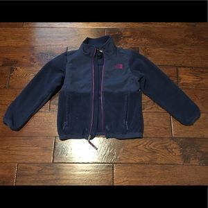 Girls navy blue sized small, North Face jacket.